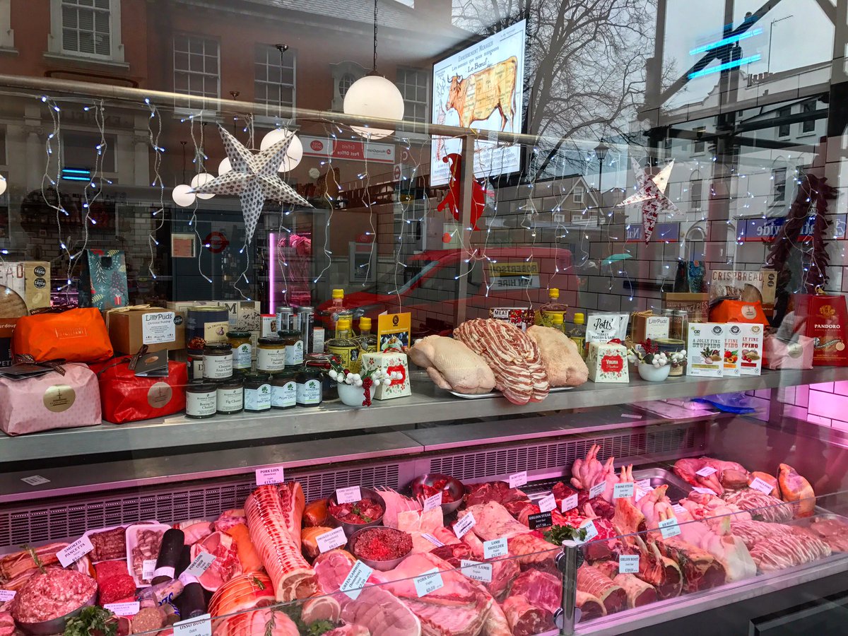 Meat_Enfield's tweet photo. With only 6 days to go until Christmas Day, we are open this Monday so you can all come in to place an order for this weekend or simply buy those vital products to make your Christmas a perfect one 🎅🌲🤶❄️🥂☃️🧀🍖 https://t.co/MB9kGwOmWE