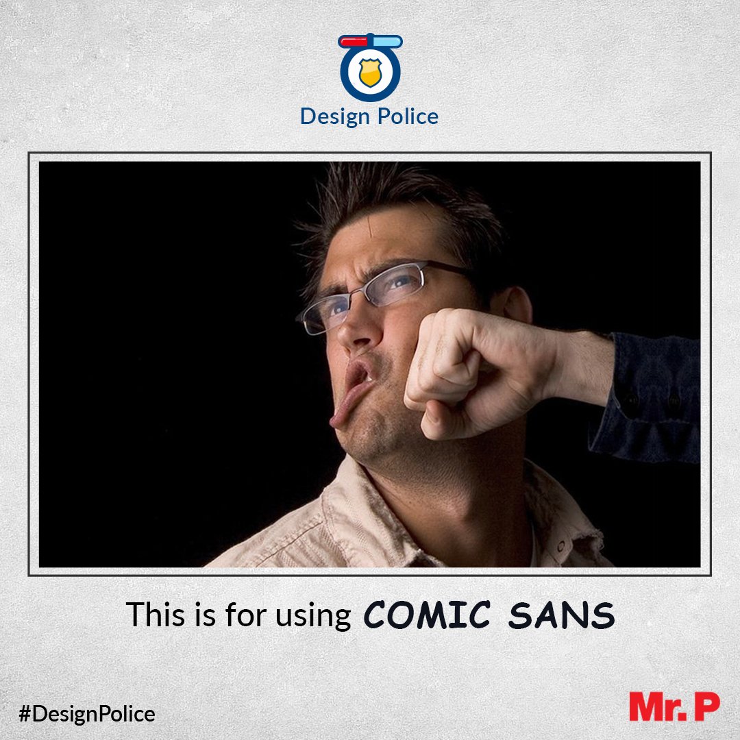 HelloMrPMedia's tweet photo. #ComicSans is a much hated #font across the world for its highly-frequent use and informal nature. #Designers #MrP #GraphicDesigners

 #MrpMediaworks #Instagramhub #ads #advertising #branding #innovation #creativity #b2b #visualcontent #onlinemarketing #emaildesign https://t.co/CSwKfFL8YU