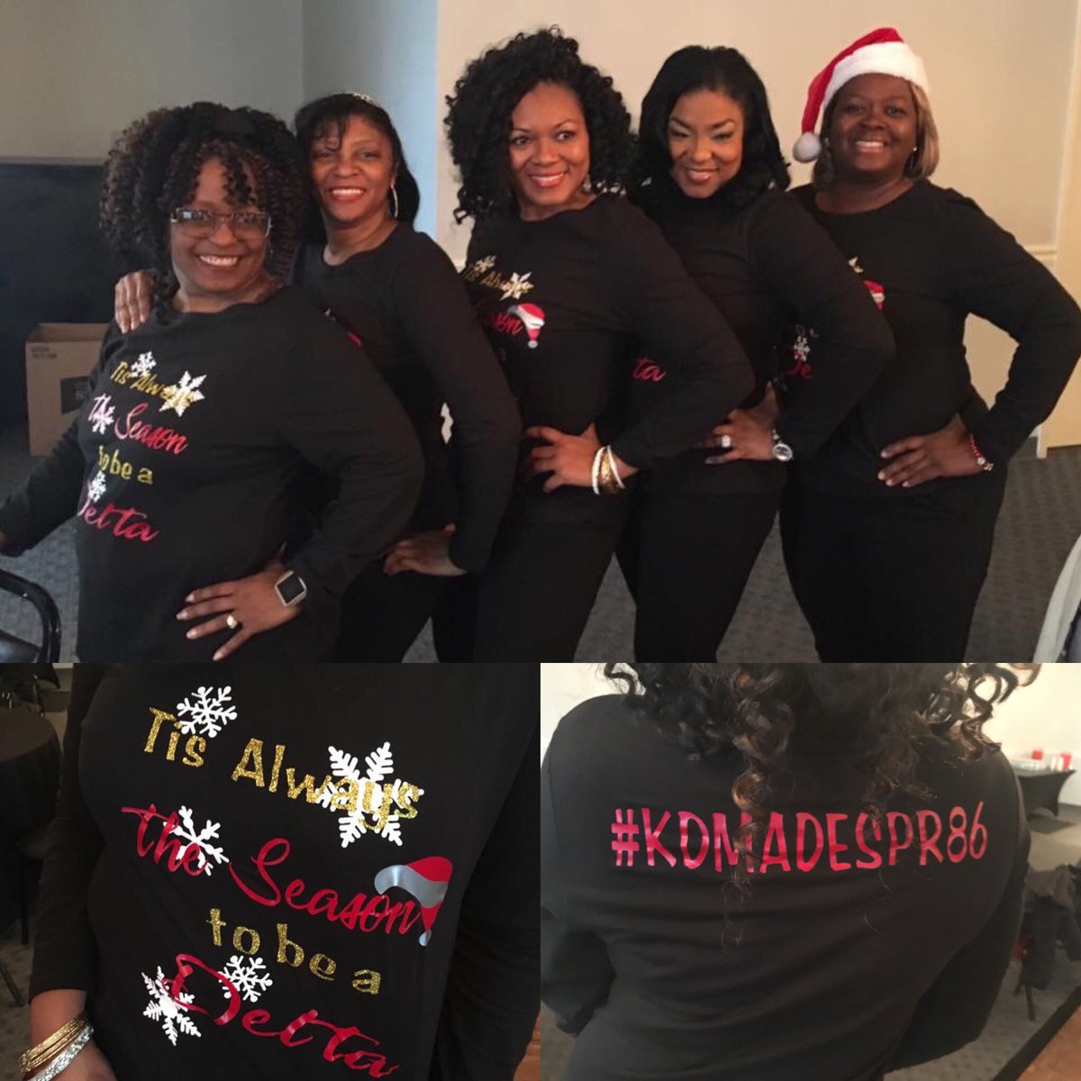 Shaunya_Chavis's tweet photo. The holiday season is always better once I see my sisters from the University of West Georgia Kappa Delta Chapter of Delta Sigma Theta Sorority Inc for our annual Christmas party. It was a packed house! Wonderful fellowship. #KDMade #DST #Sisterhood https://t.co/9u96OOAcxc
