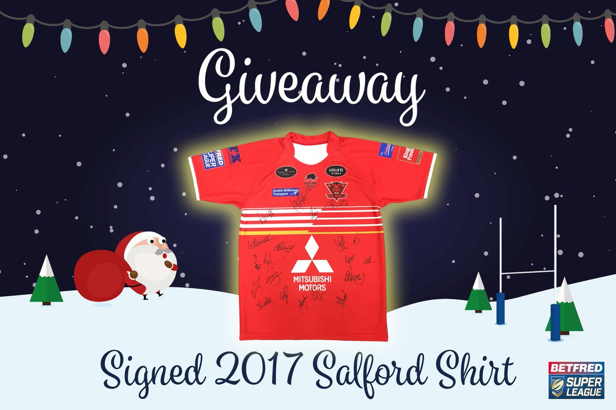 GIVEAWAY 🎁

RETWEET and FOLLOW for a chance to win this signed <a href="/SalfordDevils/">Salford Red Devils 👹</a> shirt from the 2017 season

Ends 1pm tomorrow (19th), good luck 👍