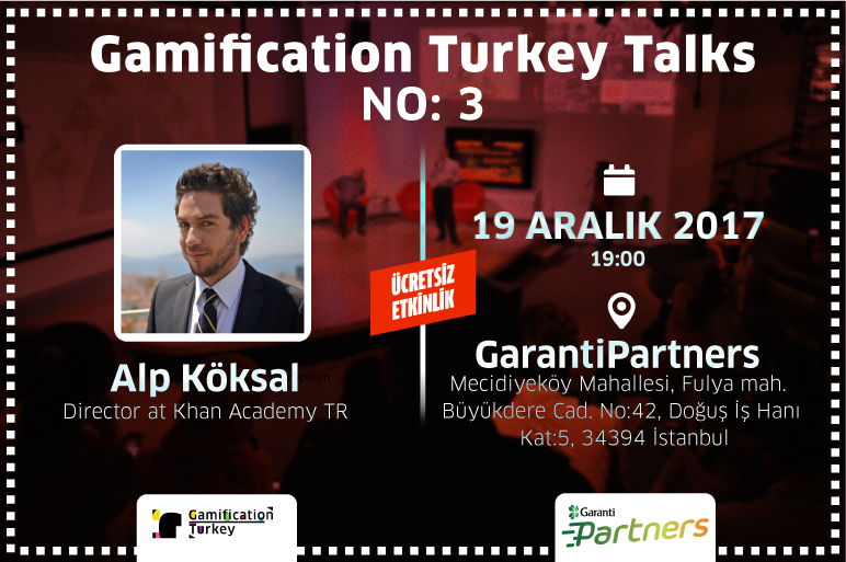 gamification_tr's tweet photo. Khan Academy'den @Alp_Koksal 19 Aralık Salı günü saat 19:00'da #GamificationTalks No: 3'de bizlerle. #Gamification #Oyunlaştırma
Kayıt için: https://t.co/94B1z1h1gX https://t.co/GDxhddY0Hv