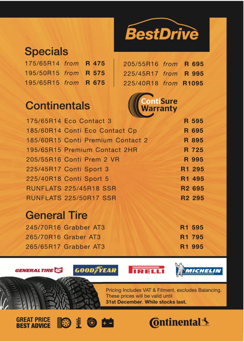 Fat tracks (@fattracksmtb) on Twitter photo Check Out The #BestDrive Holiday Deal!! This is exclusive to Fat Tracks Members, don't delay !! 🚲🚲🚲🚲 <a href="/sa_continental/">Continental Tyre SA</a> Check Out The #BestDrive Holiday Deal!! This is exclusive to Fat Tracks Members, don't delay !! 🚲🚲🚲🚲 <a href="/sa_continental/">Continental Tyre SA</a>