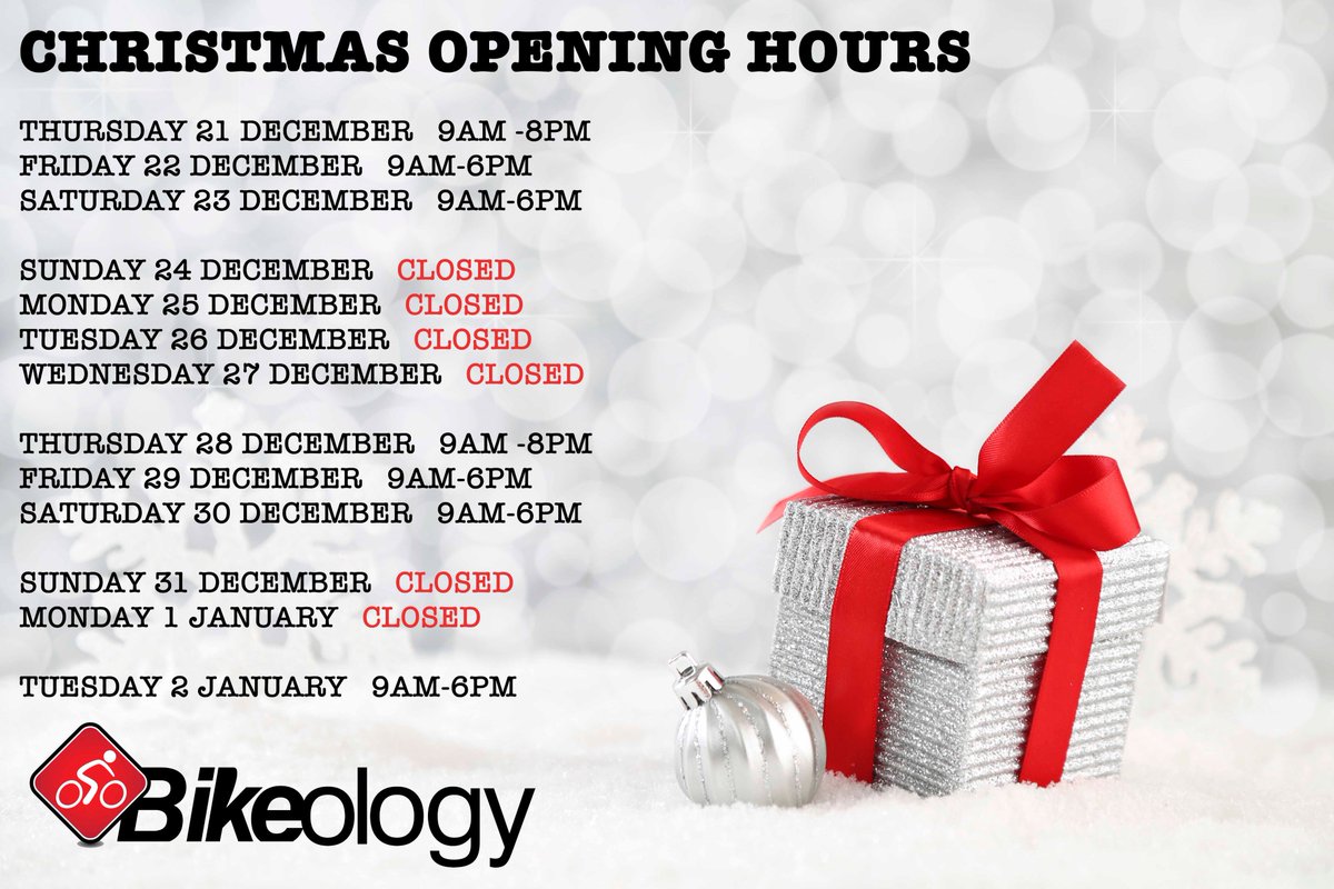 Christmas Opening Hours