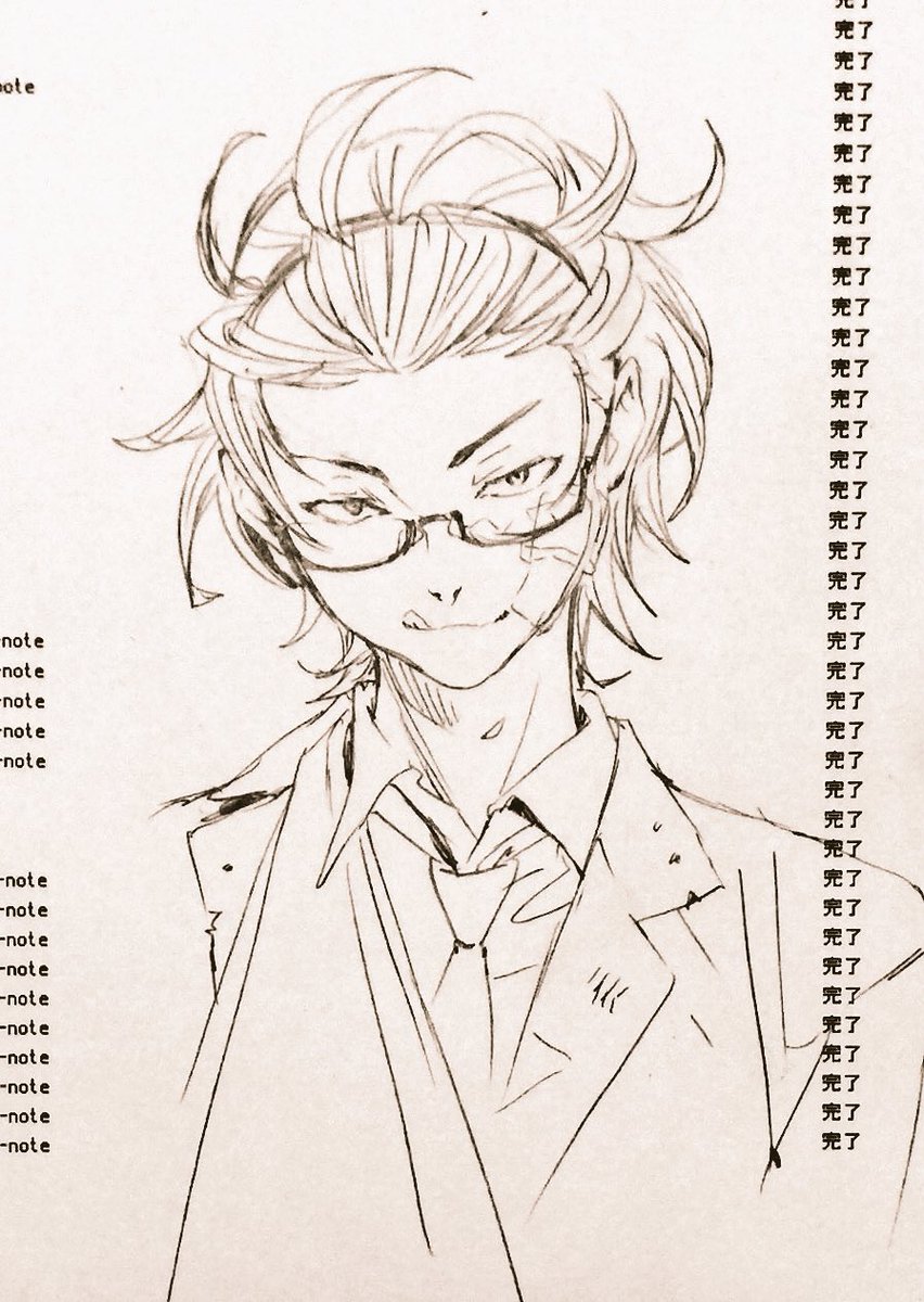 そういえば合併号なので今週もまだ売ってるのかな?週刊少年ジャンプで読み切りの作画を描かせていただきました。
女の子いっぱい出てくるけどあえての男キャラらくがき♠️ 