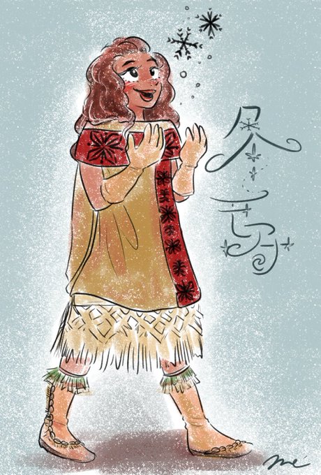 モアナ イラスト 可愛い