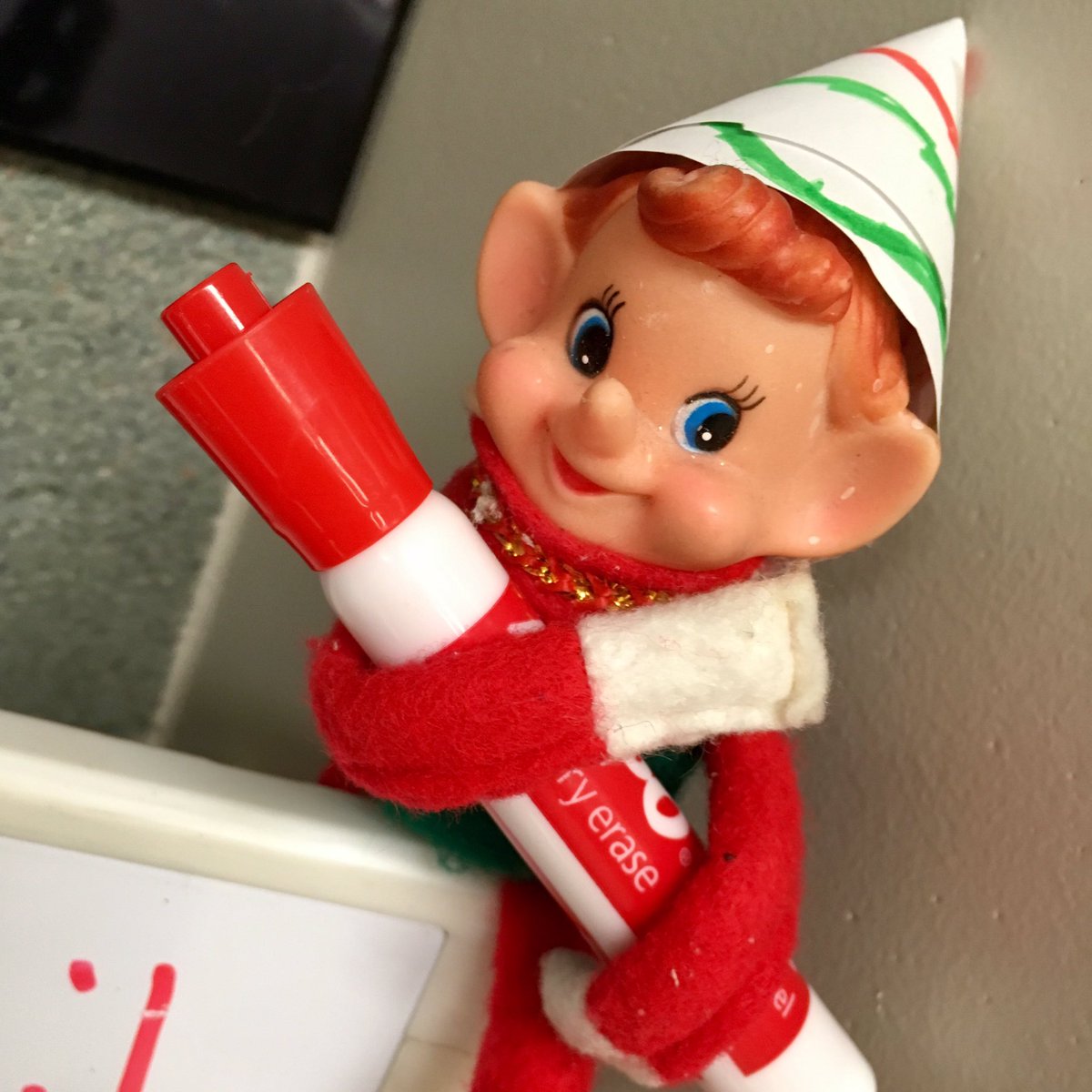 CivicsEngaged's tweet photo. Our elf on the shelf named Failure (bc we embrace failure!) returned to FHS today w a request. #SRTlove #fhsSS #WeAreFenton #GrowthMindset https://t.co/lWx4vixpG8