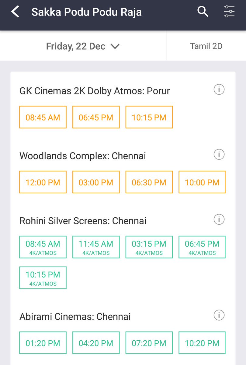 kollywoodtimes's tweet photo. #GKCinemas Booking opened.   #4DaysForSPPR #SakkaPoduPoduRaja @iamsanthanam @vtv_productions @rajnarayanan11 https://t.co/VHUCnLYETh