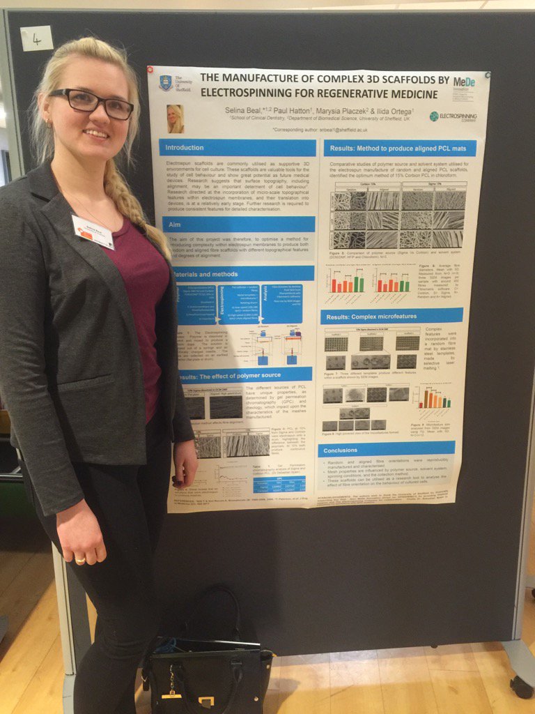 Prof_Hatton's tweet photo. Selina with her poster at #biteg meeting in Leeds @MeDe_Innovation @ShefDentistry Superbly well organised event https://t.co/9MhzEllDPw