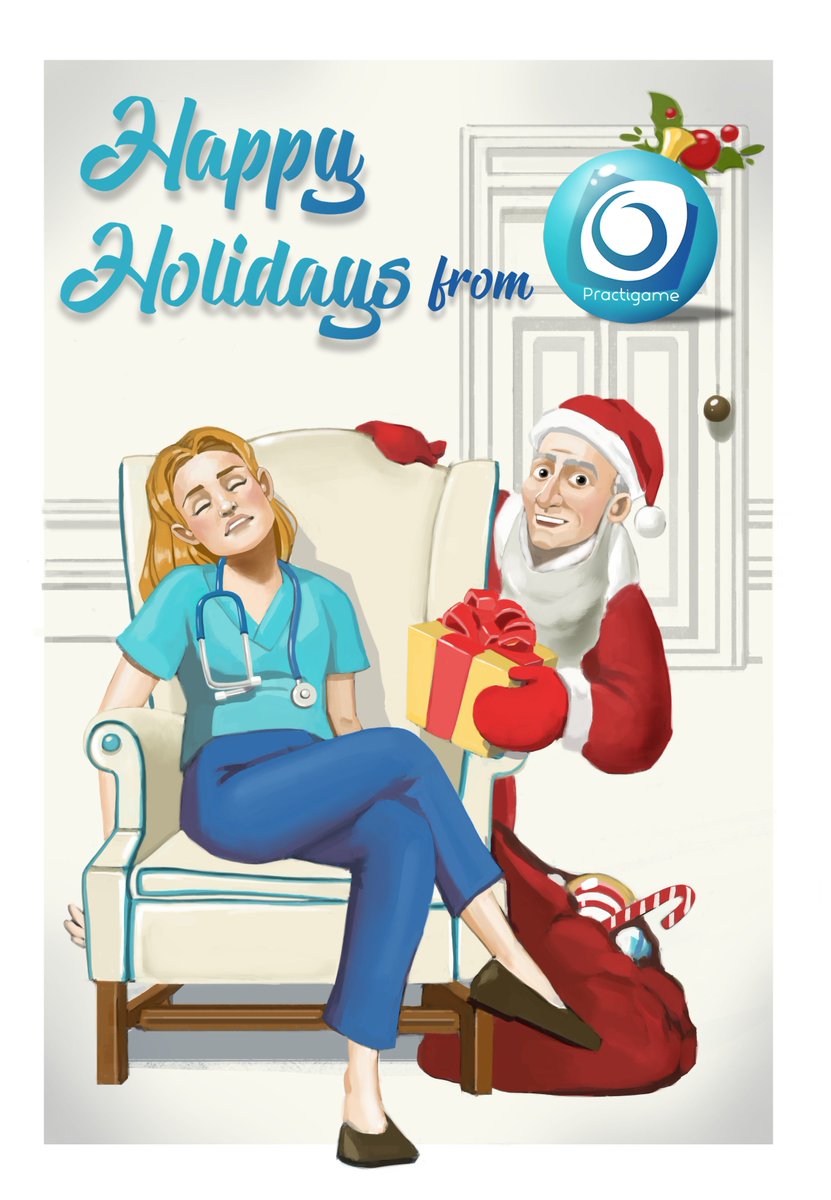 practigame's tweet image. Happy holidays from Practigame! #edtech #healthcare