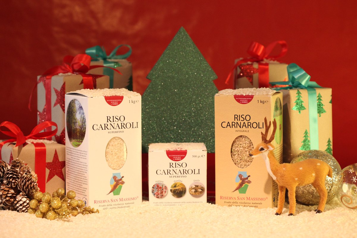 riservaSmassimo's tweet photo. si avvicina il Natale , lo scambio dei doni, e i pranzi in famiglia, Vi auguriamo di passare le Feste in serenità e con i vostri cari, e sulla tavola scegliete la Qualità #risocarnaroli #luxfood #carnaroli #christmastime #christmasgifts #LoveFood https://t.co/716LIlQUCZ