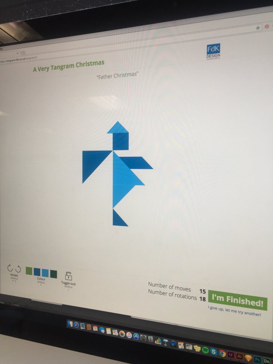 FdK_Simon's tweet photo. For a bit of pre-Christmas fun, why not try the FREE FdK Tangram Game? - no email address or contact details required - a little Christmas challenge courtesy of us! Can you do it in less moves than me? https://t.co/5ZHdepDNC0 #Fdktangrams #FdKProbelmSolving https://t.co/sjsqJORBuT