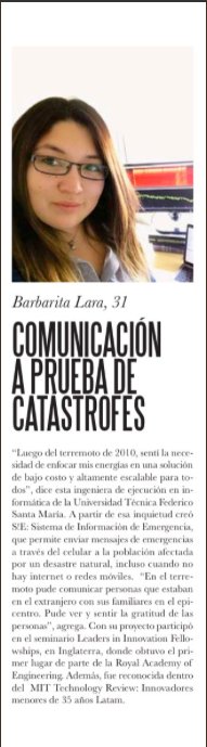 Felicitamos a Barbarita Lara #Emprendedora de SIE quién es una de las ganadoras de 100 Jóvenes Líderes 2017.

#WeAngelsNetwork #MujeresEmprendedoras
