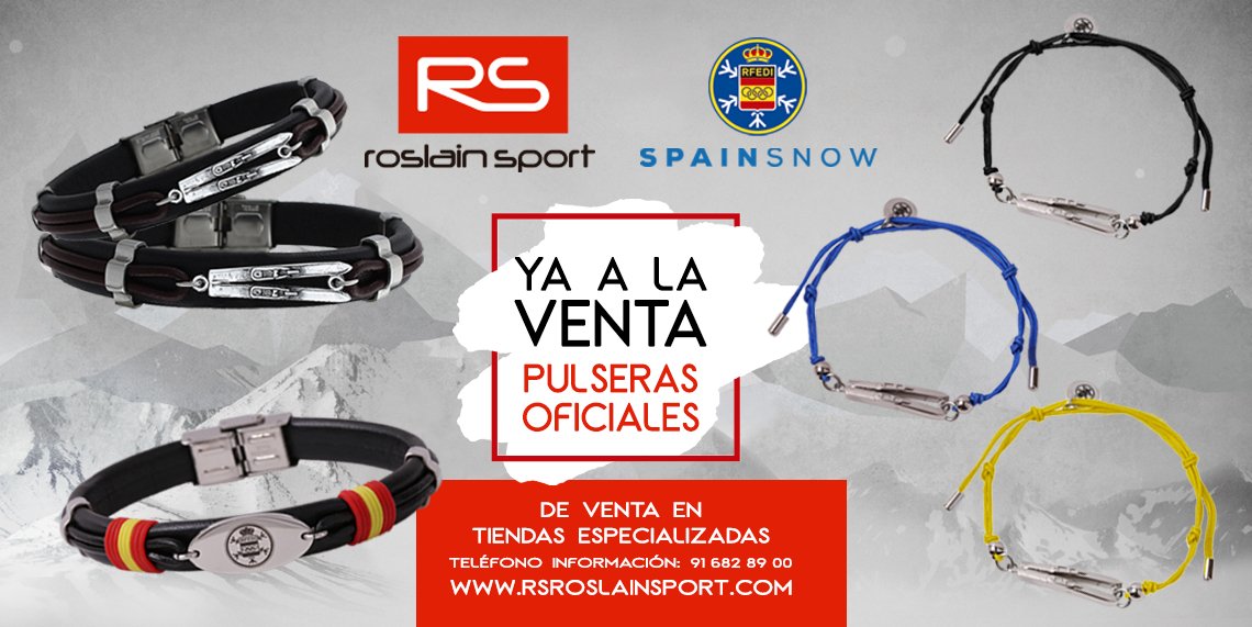 ¿Un regalo para estas navidades? Las pulseras oficiales de la #RFEDI #Spainsnow <a href="/RSRoslainSport/">RS Roslain Sport</a>, para los asiduos a los deportes de invierno. Venta online: bit.ly/2Ba15k6
