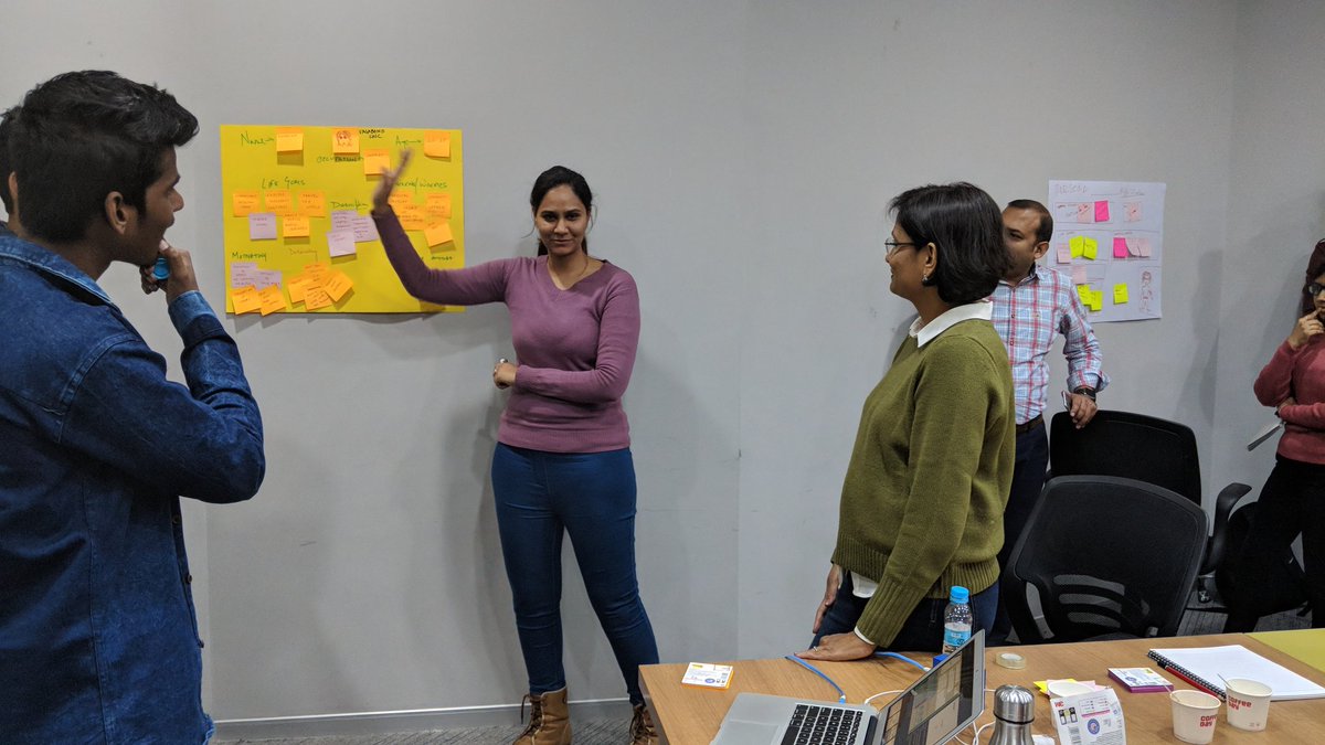 MintZipIN's tweet photo. Workshop Day I: Using design thinking strategies to implement the concept of #Customocracy. Learning to create meaningful innovations by emphathising with the user and understanding his/her journey.
#mintzip #humanbehaviour #innovation #customercentric #designthinking https://t.co/C3IeoCE1Am