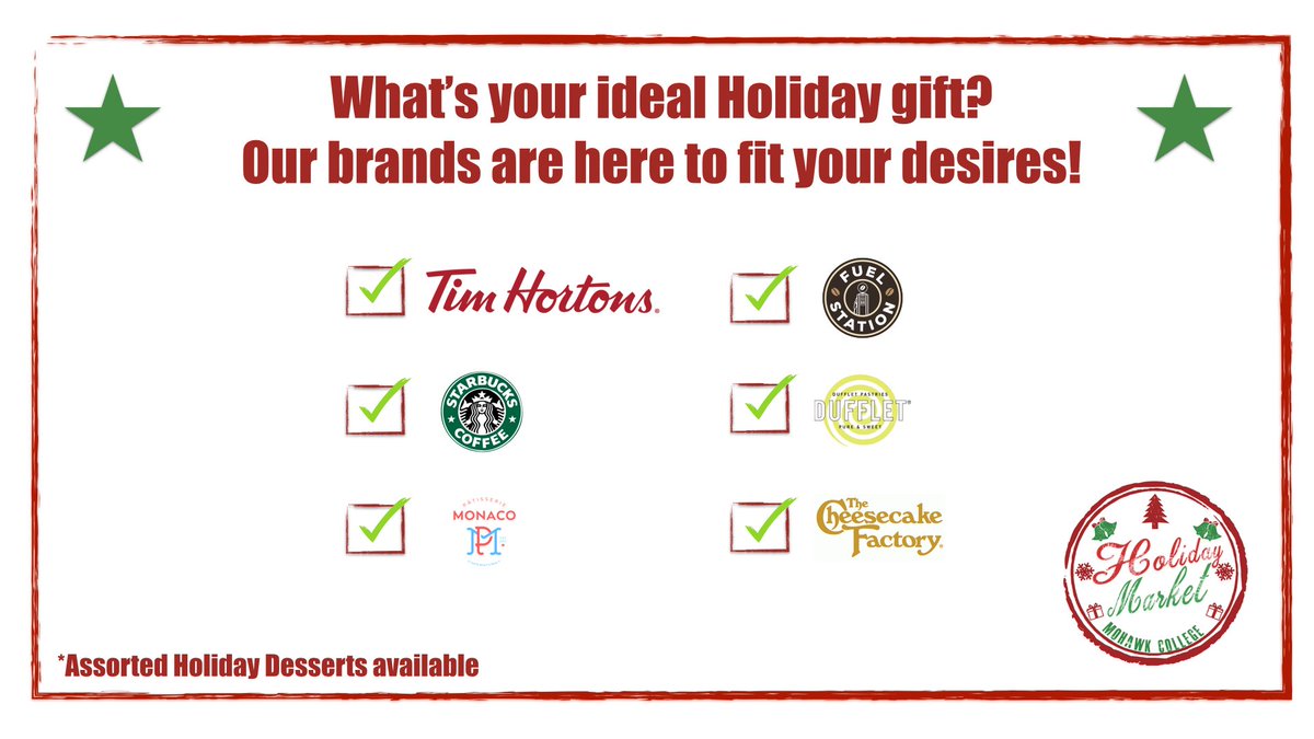 MohawkFood's tweet image. And finally our hosts! Come check our amazing deals! December 20th &amp;amp; 21st, Atrium C-Wing, 10am to 4pm!!