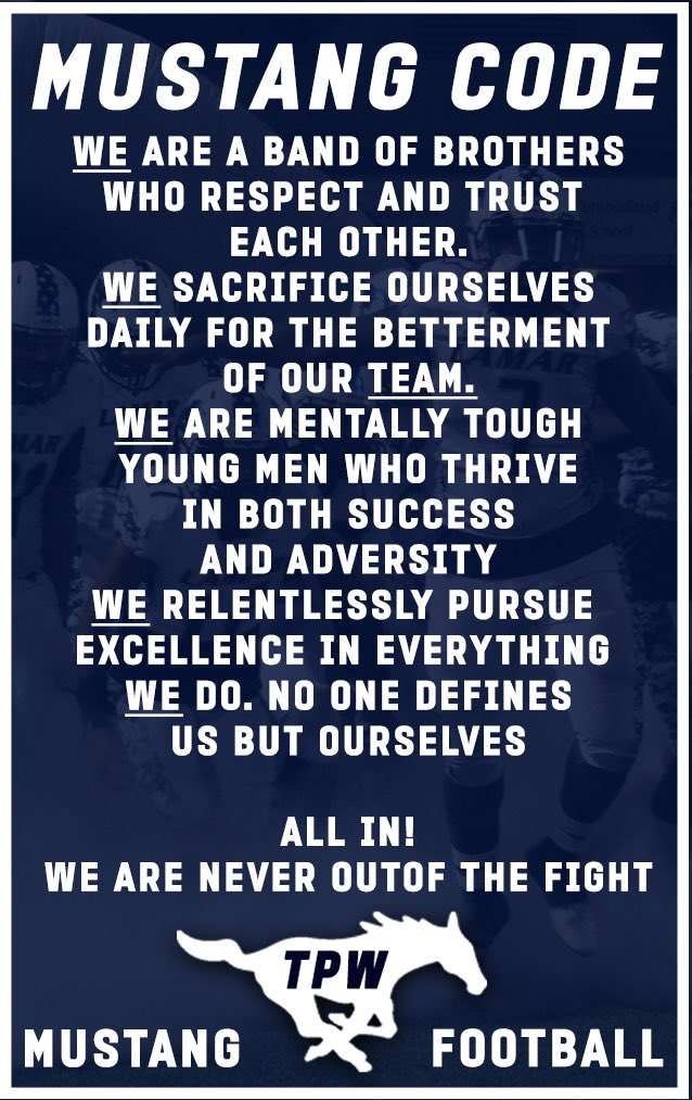 LCHS_Mustangs's tweet photo. It’s who we are! #TPW
#bootcamp17 https://t.co/3pdyOZb4oP