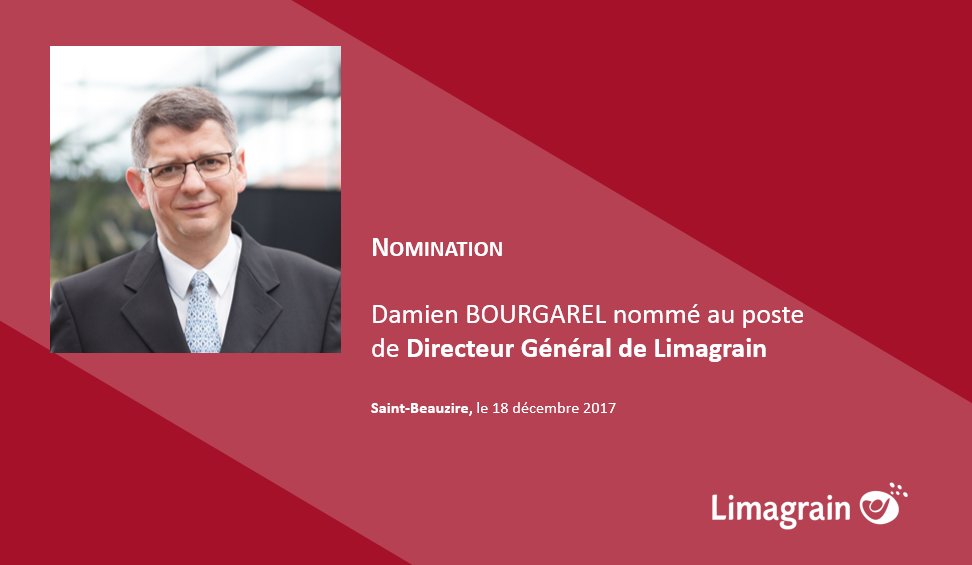 Damien Bourgarel nommé Directeur Général de #Limagrain