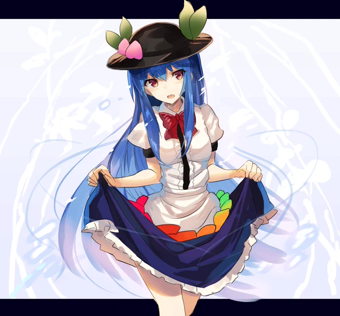 #深夜の真剣お絵描き60分一本勝負天子ちゃん^^ 