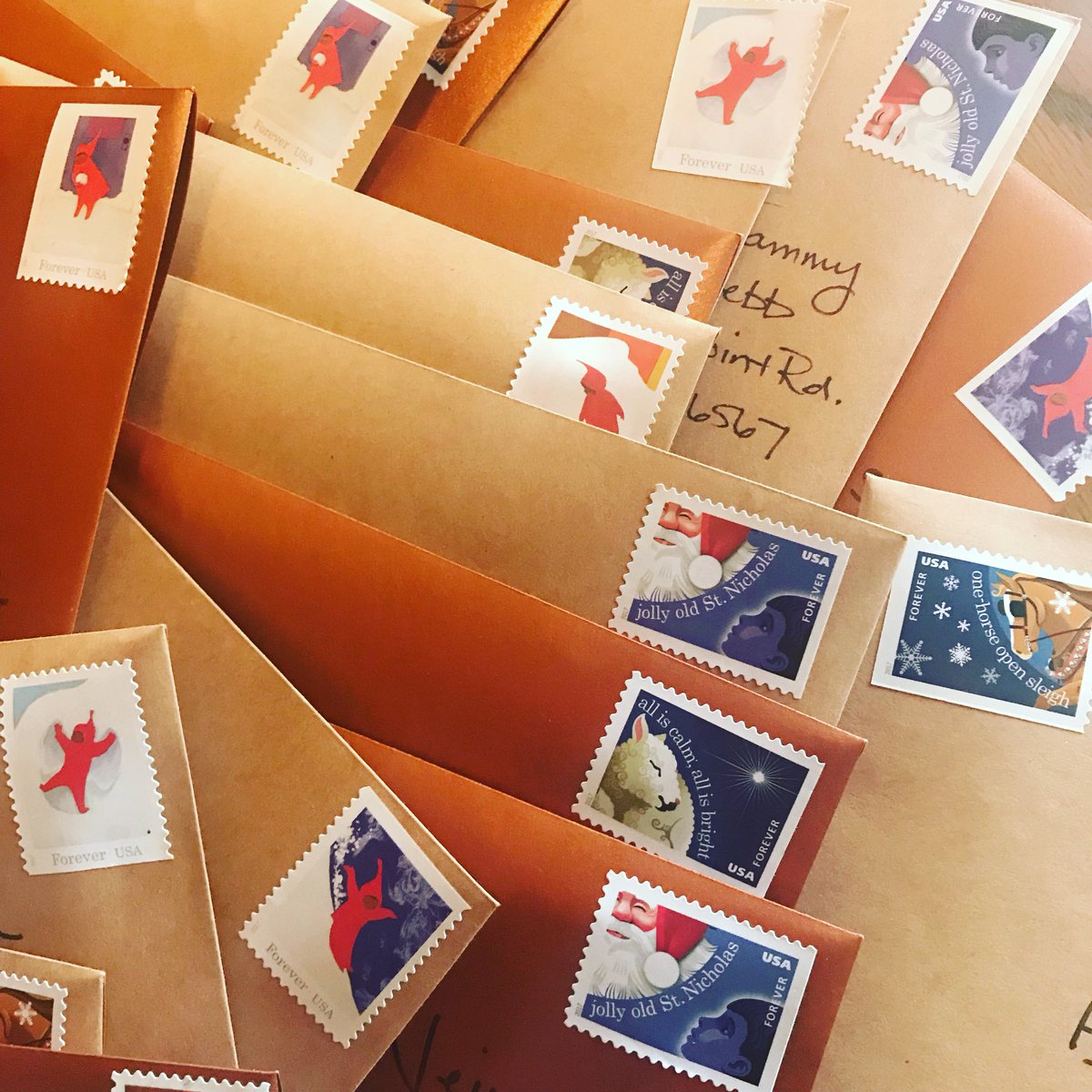 SydWebbStudios's tweet photo. Christmas carding! #preservethepost ! @USPS https://t.co/NDxXUYbGYj