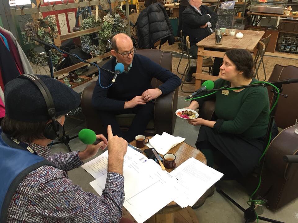 ChefBrianMcD's tweet photo. #BBC Radio: I’m tasting an alternative #Vegan #Festive dinner today thanks to Kerry Swan at #YellowYard #Derry it was delicious. Outside broadcast on @BBCRadioFoyle with @markyptweets https://t.co/jr4cYYNzg2