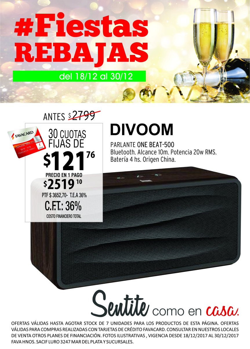 Favacard's tweet photo. Mirá todas las promociones que #Fava tiene para estas fiestas‼✔ #FiestasRebajas https://t.co/2qc2O9S1iB