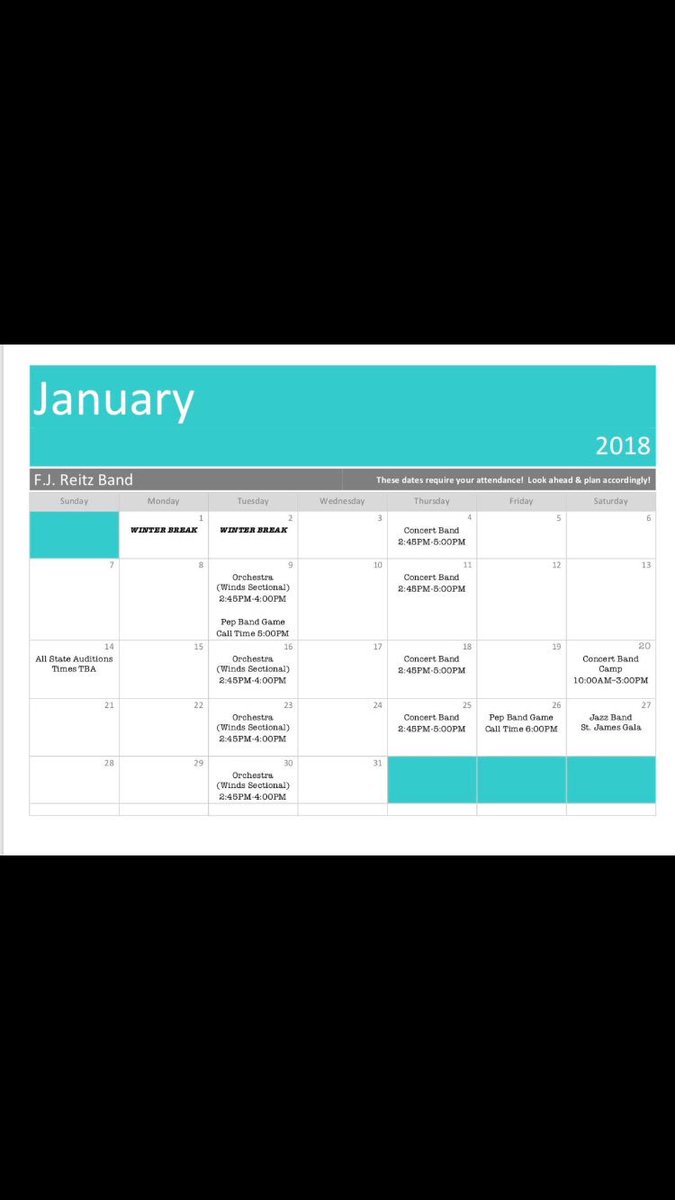 ReitzBand's tweet photo. Mark your calendars! https://t.co/LAadoPsTXq