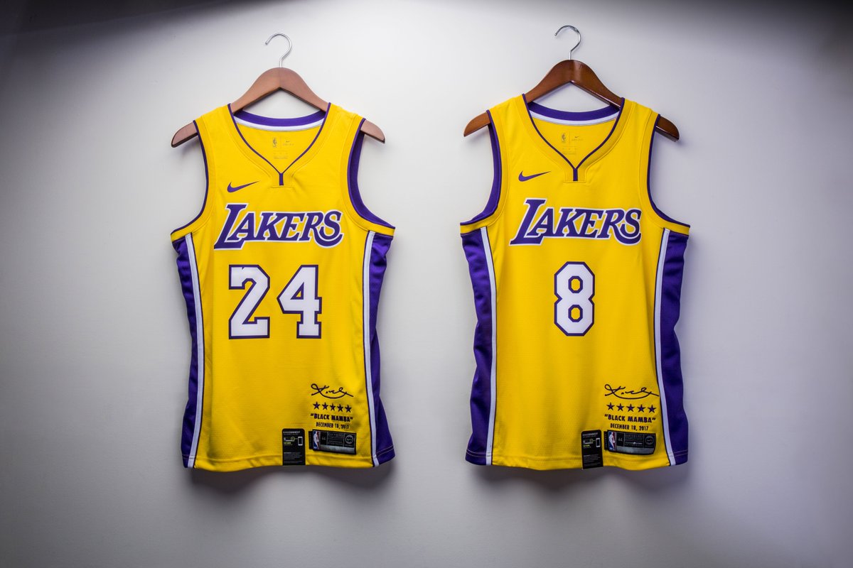 Nike Kobe Bryant Lakers Retirement Jerseys