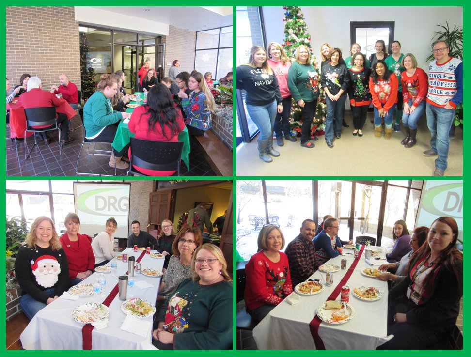 DRGresearch's tweet photo. The DRG celebrated the season at a holiday luncheon, while giving back to others with our #JeansForACause day raising $500 for The Guest House. Learn about the great work happening @guesthousemke #MoreThanShelter https://t.co/h2Eb2FGlfg https://t.co/jTiUbHdWOg