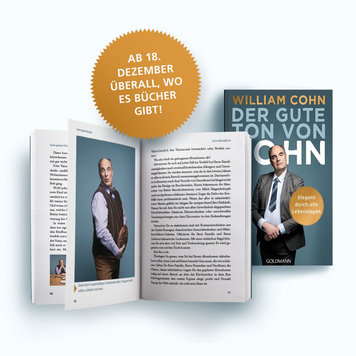 Ich empfehle die Nummer 1 bei Amazon im Bereich "Knigge &amp; Benehmen":

Seit heute ist mein Buch "Der gute Ton von Cohn" in den Läden und online verfügbar.

Direkt zu Amazon: goo.gl/bFrc3j
Zur Leseprobe: cohns-welt.com