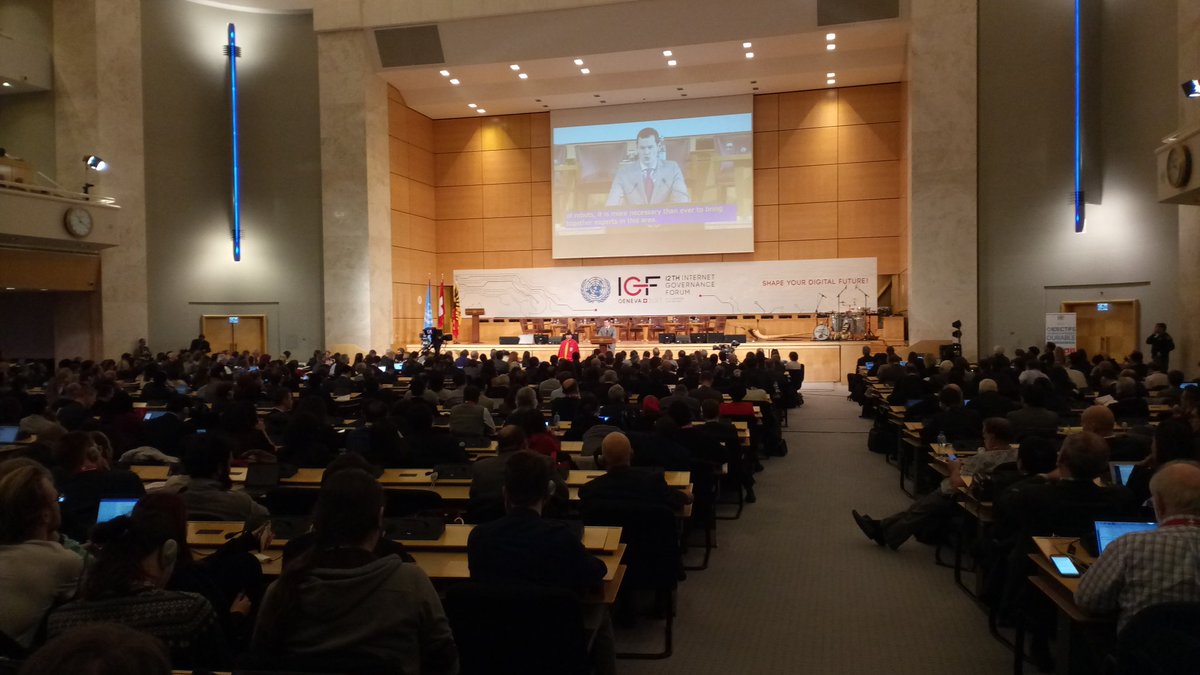 ShreedeepRay's tweet photo. The #IGF2017 moment of official opening
IGF stands as a point of change but the level of #internetpolitics and mentality still pulls it from making it diverse & open.
They say #LDCs are their priority but how many #MAG member are there from those countries... https://t.co/Vh2tZrGHB7