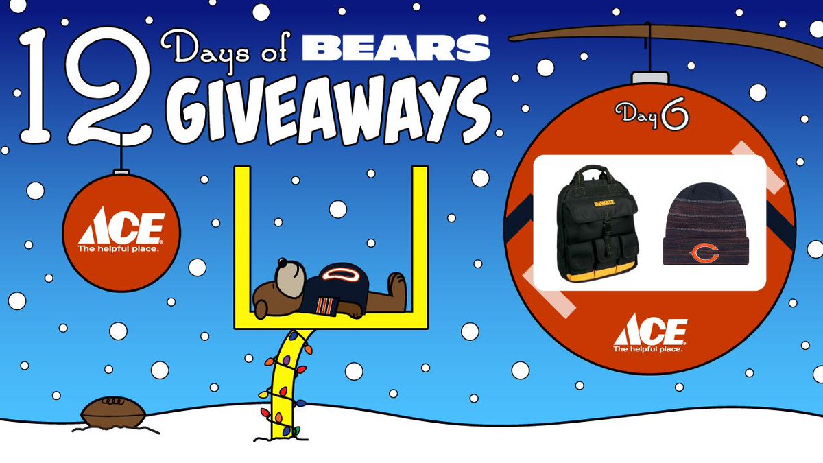 BearsLocal's tweet image. RT by 3p CT to win 1 of 7 DEWALT Backpack Tool Bags &amp;amp; #Bears hat! Enter again in our App to carry this prize home. Thanks @AceHardware. #Bears12Days 

RULES: chgobrs.com/2BtIk8c