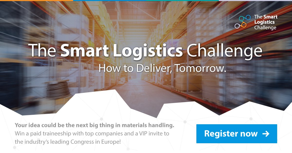 Join the Smart Logistics Challenge and transform the materials handling industry! Register now! bit.ly/2B9B8Bc #DeliverTomorrow