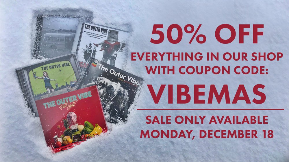 ~ On the 8th day of VibeMas my true love gave to me... 50% OFF EVERYTHING! at our online shop. Just use the coupon code: VIBEMAS. Order today and receive your goodies before the 25th!
Visit: bit.ly/8thDayofVibeMas 
#vibemas #sale