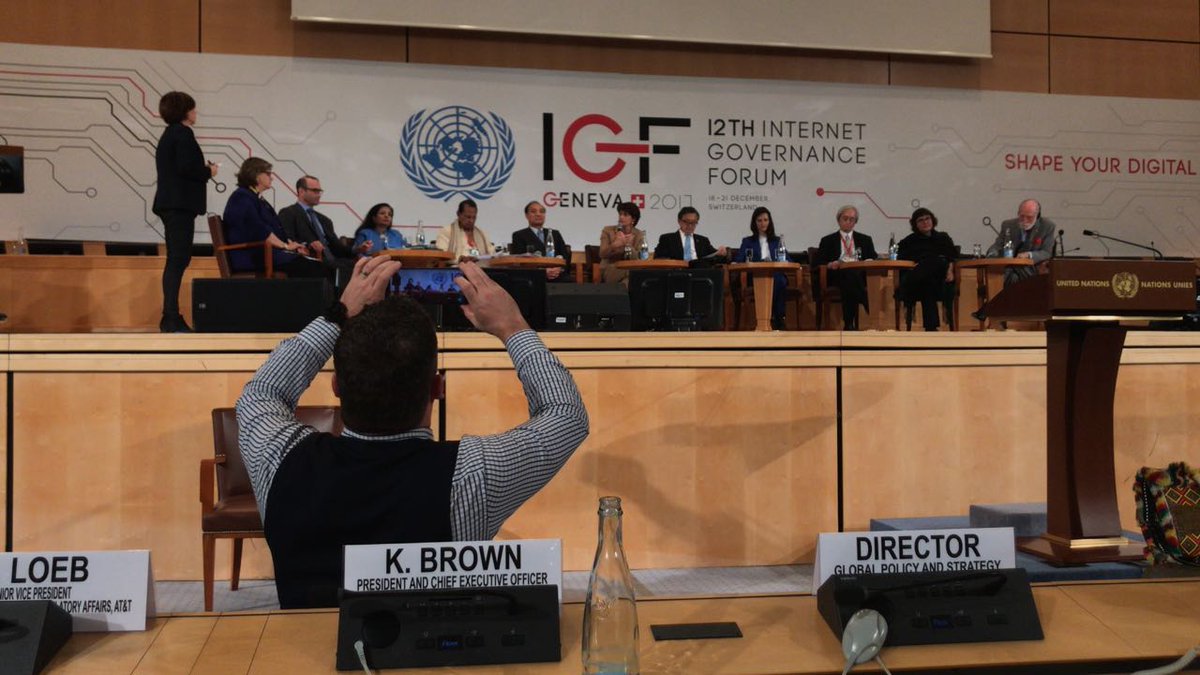 Opening panel at #IGF2017. Now's the time for all decision makers to shape the digital future. Show how the multistakeholder model works. #ShapeTomorrow