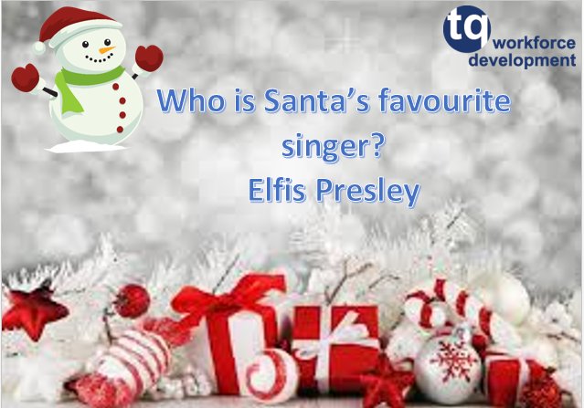 TqTraining's tweet photo. #12jokesofChristmas https://t.co/LkEip3Fgm6