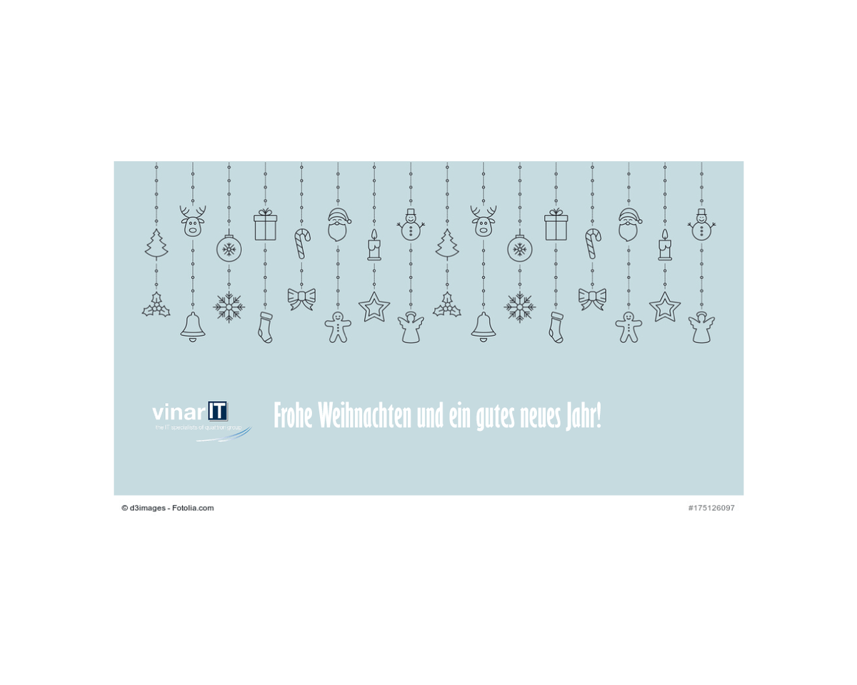 vinar_it's tweet photo. Das vinarIT-Team wünscht allen Kunden, Partnern, Wegbegleitern und Freunden eine besinnliche Weihnachtszeit und einen erfolgreichen Start in das Jahr 2018! https://t.co/p83t4RNRDV
