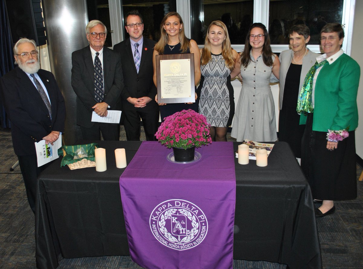 stjoesny's tweet photo. DYK: The #SJCNY Alpha Theta Omega Chapter of Kappa Delta Pi (KDP) was established this fall at SJC Long Island. Membership in this international honor society is open to qualified child study and adolescence education majors. Congrats, new members! https://t.co/zsB7l7WIwv