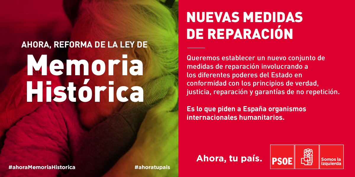 psoe_m: RT PSOE: Queremos nuevas medidas de reparación. Es lo que piden a España organismos internacionales humanitarios. bit.ly/2BrSqJ6 #ahoramemoriahistorica
