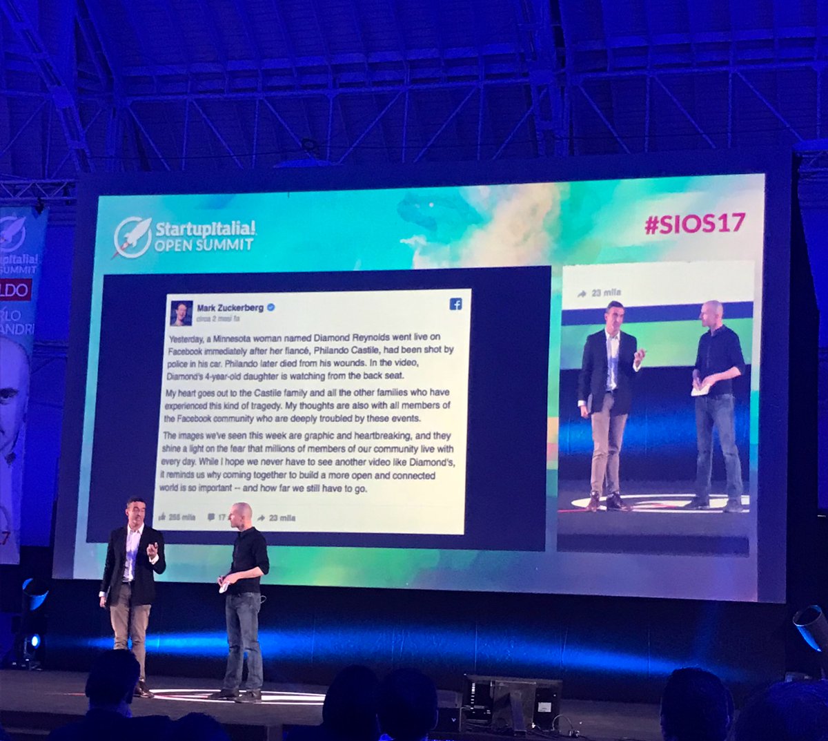 marianodiotto's tweet photo. Verità e realtà in un live non sono oggettive perché manca il #contesto | senza il contesto ci sono solo percezioni schiacciate sulla realtà | Bravo @massimo_russo | @startup_italia #SIOS17 #opensummit #IUSVEsocialTEAM @IUS_VE https://t.co/jEI1ErVrnA