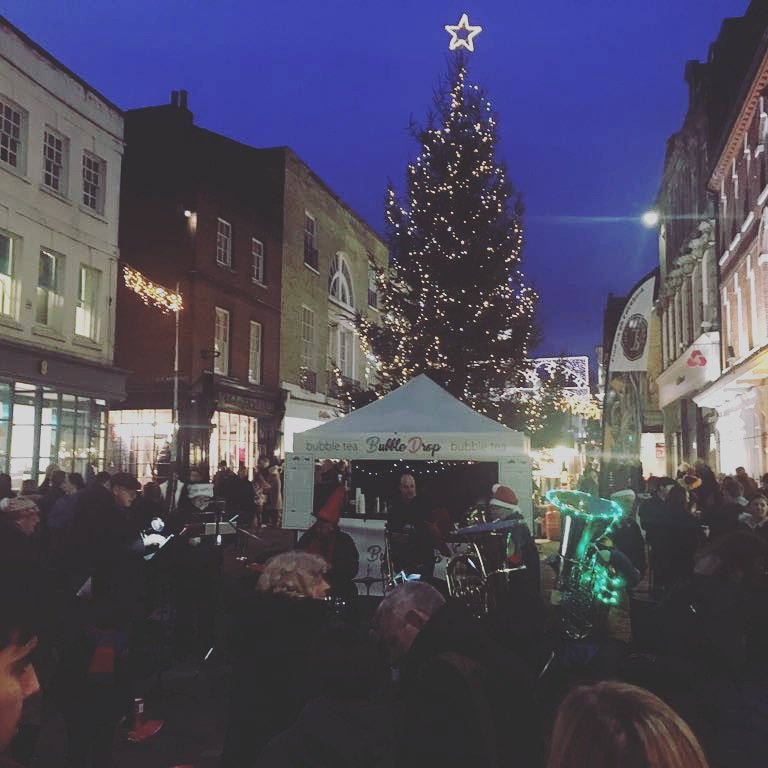 bubbledropuk's tweet photo. We will be at Winchester High Street Market Wednesday, Friday &amp; Saturday this week. Come and try one of our delicious Winter Warmers!! #bubbledropuk #ukbubbledrop #bubbletea #winchester https://t.co/QY57LDLUYh
