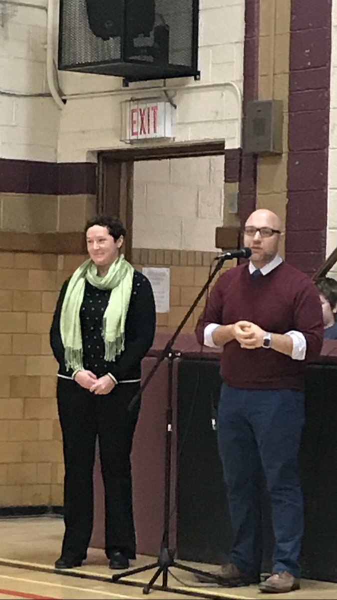 Hugh Beaton welcomes our 2018 Principal Mr. Vitella and our new Vice Principal Mrs. Savage #newbulldog