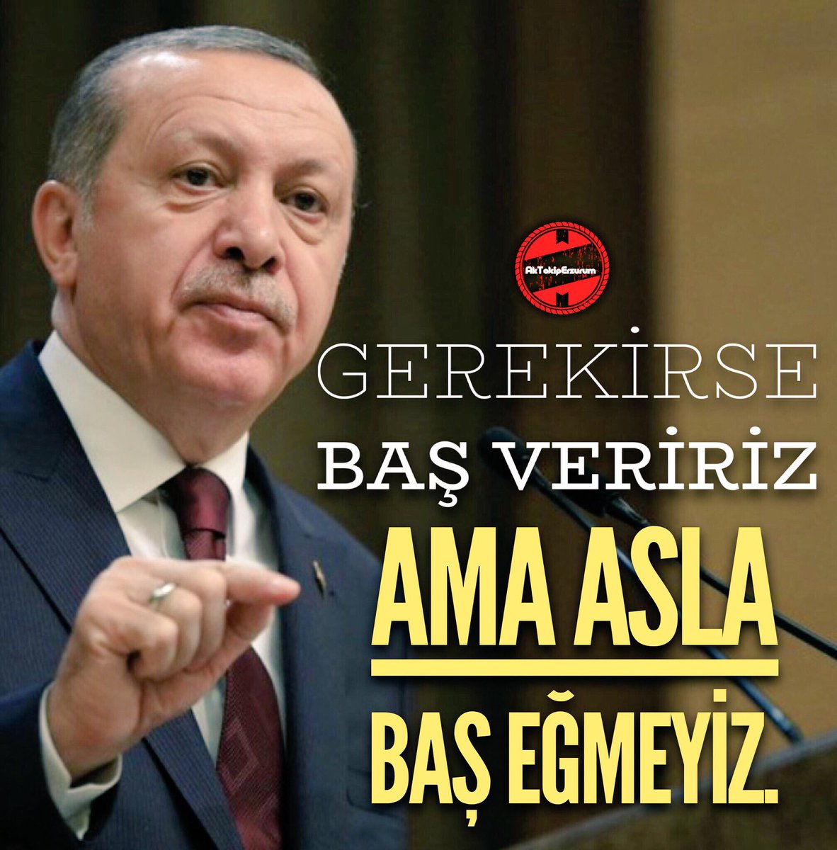 🇹🇷BAŞ EĞMEYİZ!🇹🇷
⚠️KENETLENİYORUZ⚠️            🔁RT|BEĞENİ|TAKİP🔁      #Hedef2019 
#AkTakipErzurum