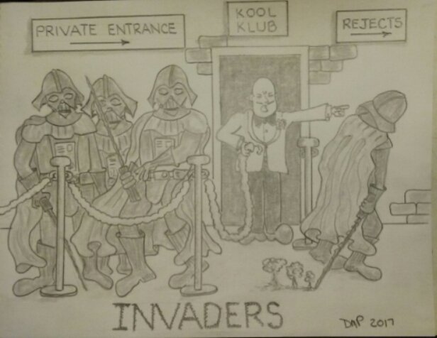 zugford's tweet photo. #cartoon #comics #silly #puns #illustrated #starwars #darkside #DARTHVADER #vader #joke #humor #visualpun #Nonsense https://t.co/jbjO9LG2A0
