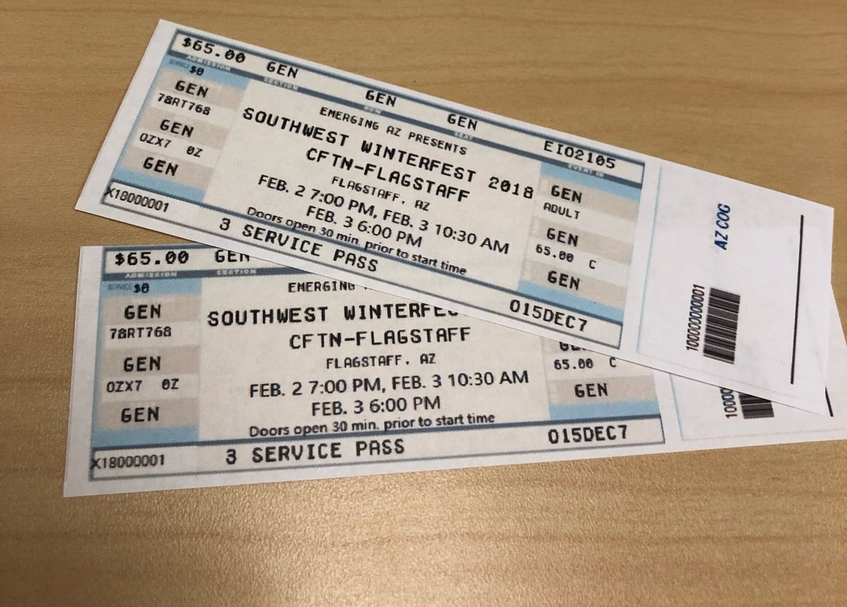 Special before 2018 deal.  Purchase 10 tickets to Winterfest 2018 and get 2 free on your first order, if order and money are in before Jan. 1, 2018.  DM me  or call, and please share.  Don’t want to miss this deal.