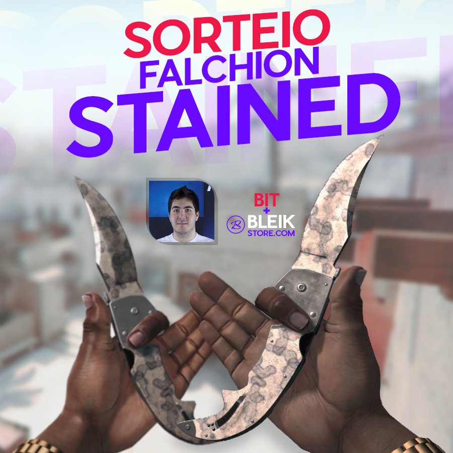 bleikstore's tweet image. Sorteio de uma ★ Falchion Knife | Stained FT em parceria com o @bit1

Participe pelo link completando todas entradas para maiores chances de ganhar essa faquinha.

🔗: bit.ly/sorteiobit1

👉👉RTRTRT! 👈👈