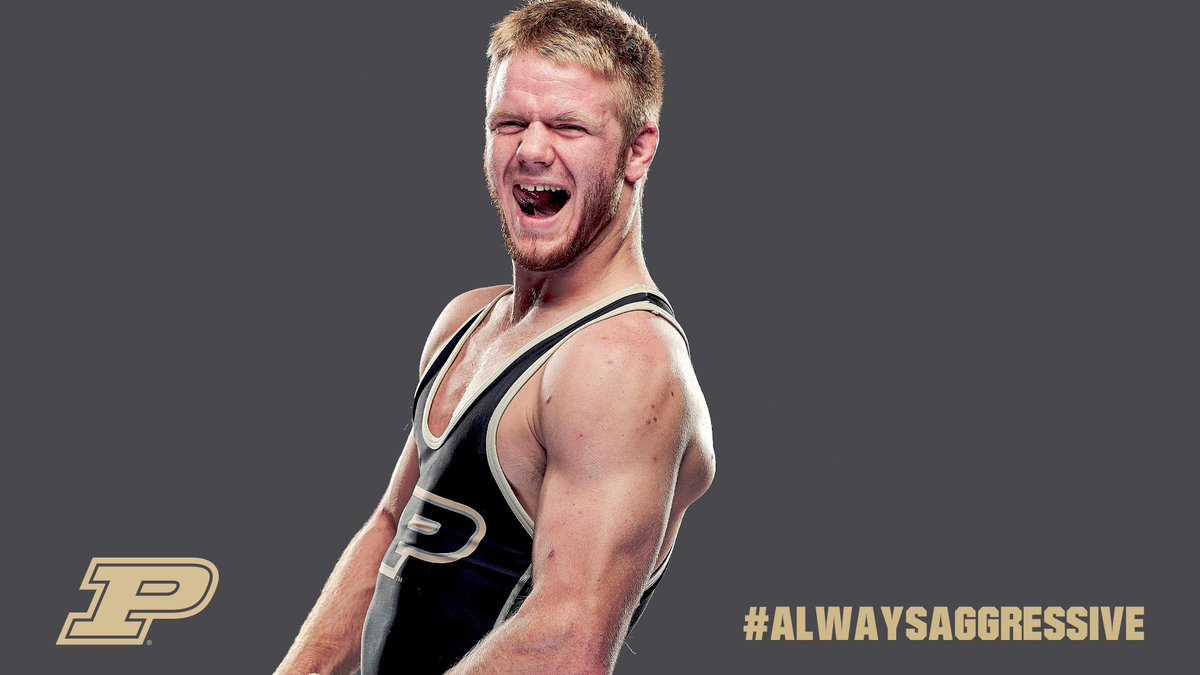 PurdueWrestling's tweet photo. How about a 9-0 major decision in your home debut?! Attaway Max Lyon! #AlwaysAggressive https://t.co/6j9Kyjlpeq