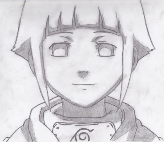 Como desenhar HINATA passo a passo 