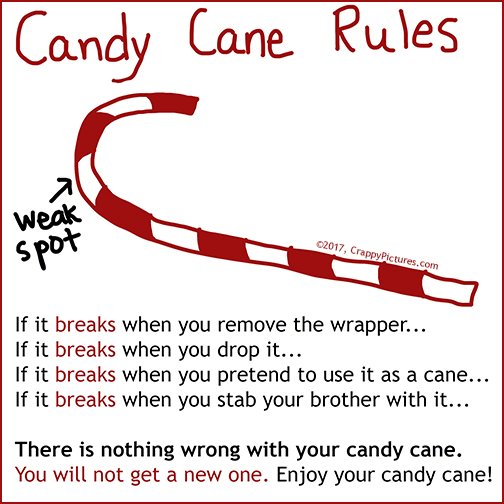 Amber Dusick (@amberdusick) on Twitter photo Candy canes are so problematic for kids. Candy canes are so problematic for kids.