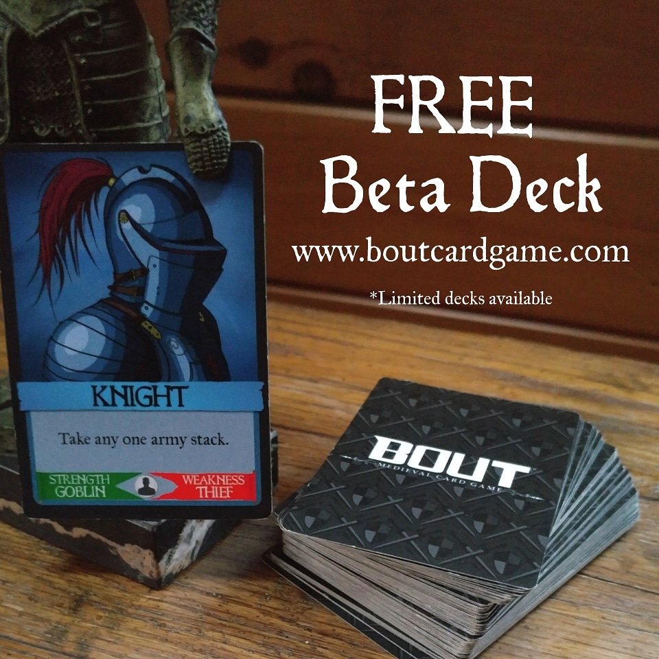 boutcardgame's tweet photo. Beta now open! Sign up for a chance to recieve a FREE deck. Visit https://t.co/790vZiel3v https://t.co/dBkejI2osY