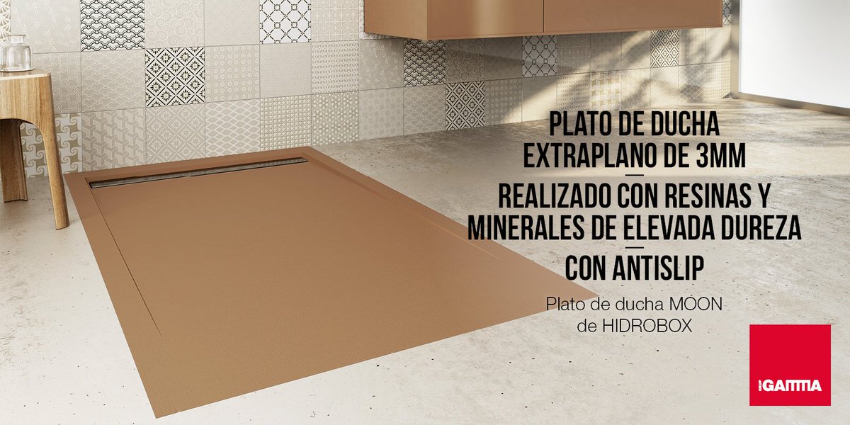 grupgamma's tweet photo. MOON, de #hidrobox. Un #platodeducha que no deja a nadie indiferente: extraplano con solo 3mm y realizado con resinas y minerales de elevada #dureza. Además es antideslizante... Mirad la foto, ¿qué más se le puede pedir? 😍 #plato #platoducha #espacioducha #baño #cuartobaño https://t.co/W0o7u27Uzy